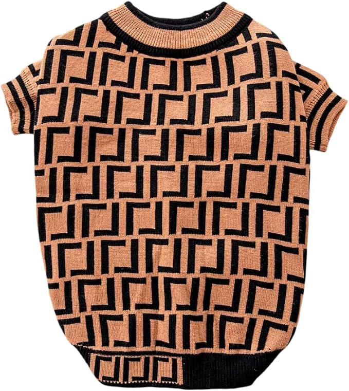 Dog Sweater for Small Dogs, Designer Dog Clothes, Luxury Furdi, Soft Knit | Designer dog clothes for small dogs with soft knit comfort, luxury styling and easy pullover fit for Yorkies in cold weather.