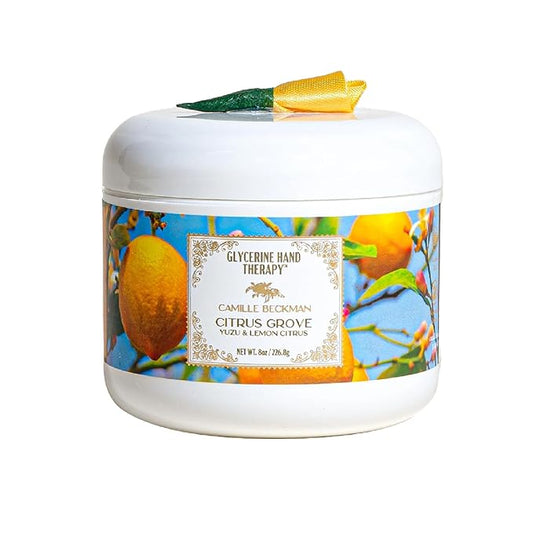 Camille Beckman Glycerine Hand Therapy Cream, Citrus Grove Scent, 8 Ounce