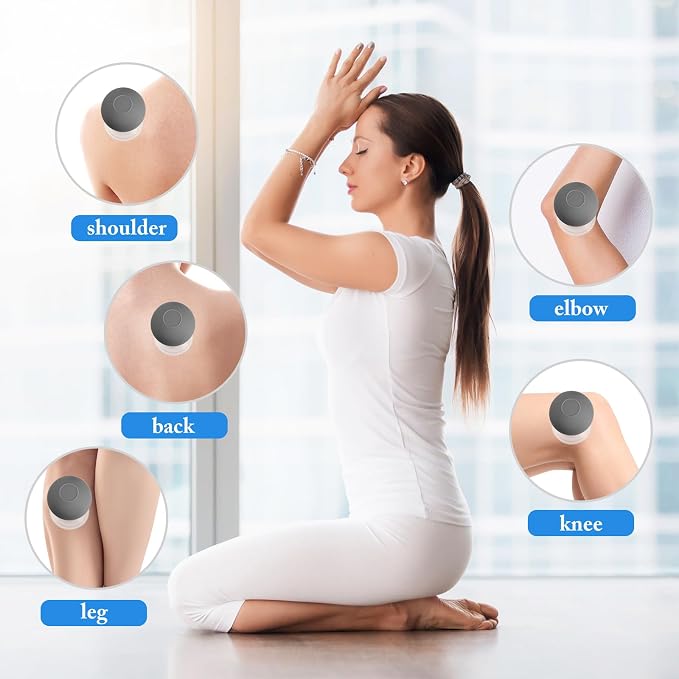 BBTO 4 Pcs Glass Facial Cupping Set Silicone Vacuum Suction Massage Cups Skin Tightening Therapy for Face Body Eyes Back Shoulder Pain(Minimalist)