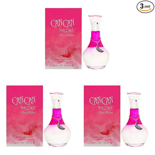 Paris Hilton Can Can Burlesque Eau De Toilette Spray for Women, 3.4 Ounce (Pack of 3)