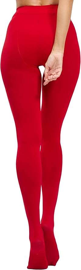 CozyWow Women's 80D Soft Opaque Tights, High Waist Solid Color Womens Tights with 30+ Colors