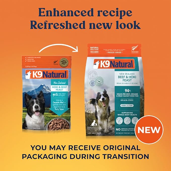 K9 Natural - Freeze Dried High Protein Grain-Free Dog Food Or Topper