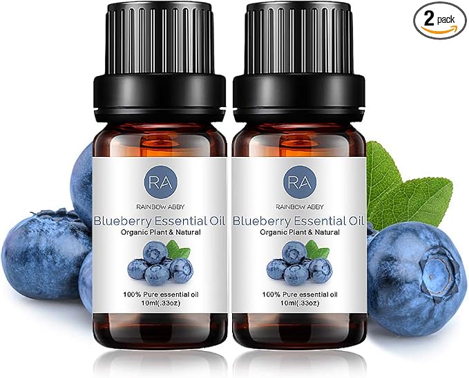 2-Pack Blueberry Essential Oil 100% Pure Oganic Plant Natrual Flower Essential Oil for Diffuser Message Skin Care - 10ML