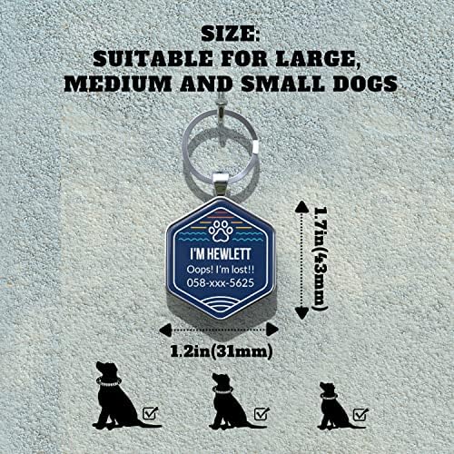 QR Code Dog Tags Personalized Pet ID Tags - Customize Dog Cat Tag - Pet Online Profile Display Pet Information