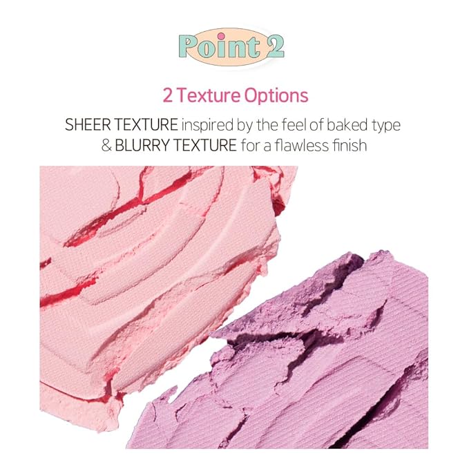 ETUDE Heart Pop Duo Blush, Milky Pink Cheek Colors, Natural Glow & Glossy Finish, Layering Formula, Compact 0.2 oz – Milk Drizzle