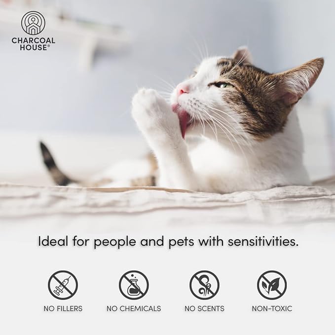 Kitty's Odor Stopper - 4 lbs of Activated Charcoal Cat Litter Box Odor Eliminator | Friendly Freshener | Unscented Deodorizer - Child Safe, Non-Toxic & Fresh | Extends Feline Litter Life