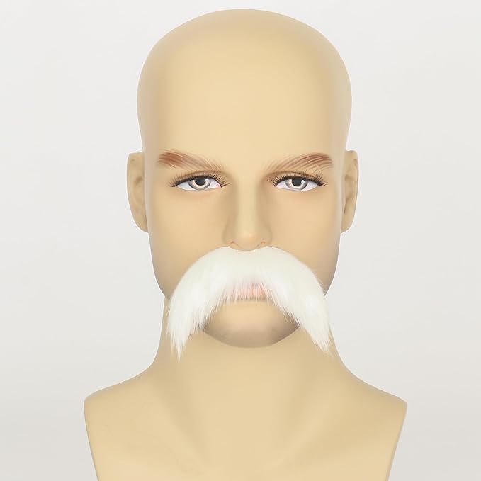 Fake Mustache for Men Classic Halloween Self Adhesive Fake Beard Novelty Stick On Fake Mustaches