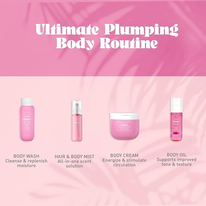 NATURE WELL Bouncy Plumping Body Oil, Fast-Absorbing Formula Designed to Support Skin Elasticity, Smoothness, & Bounce, Scented with Tuberose, Dragonfruit, Lychee & Golden Amber, 3.4 Oz