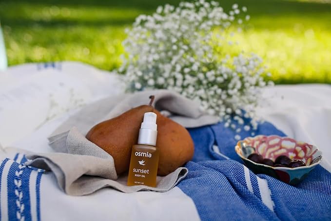 Osmia Skincare Sunset Body Oil | Jojoba, Kukui, Rosehip Seed Oils | Nourish, Soothe, Strengthen | Clean Beauty For Healthy Skin (1 fl oz | 30 ml)
