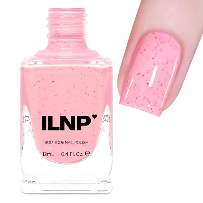 ILNP Strawberry Shake - Pastel Pink Speckled Nail Polish