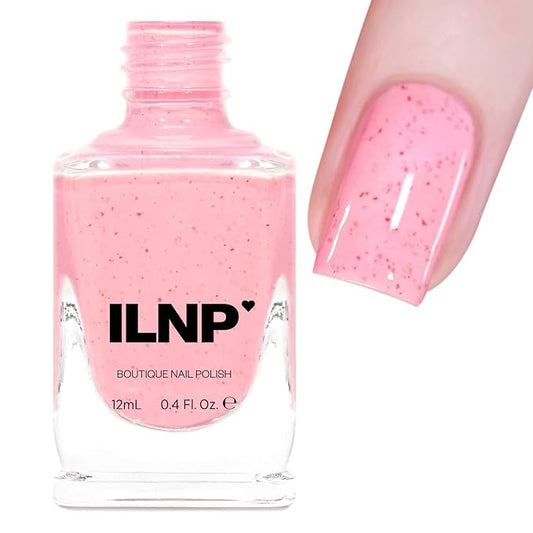 ILNP Strawberry Shake - Pastel Pink Speckled Nail Polish