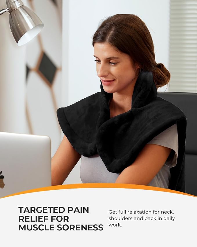 FSA Eligible Items Only List Heating Pad, CooCoCo HSA Store Eligible Heat Pad for Neck and Shoulders and Back, Large Heated Pad w/ 6 Heat Settings, Auto-Off