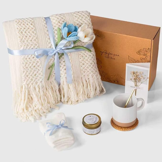 Gift Baskets for Women, Birthday Gifts for Women, Self Care Gift Baskets Care Package, Thank You, Get Well, Sympathy Inspirational Friendship Gifts for Mom, Grandma, Sister,Friends, Girls