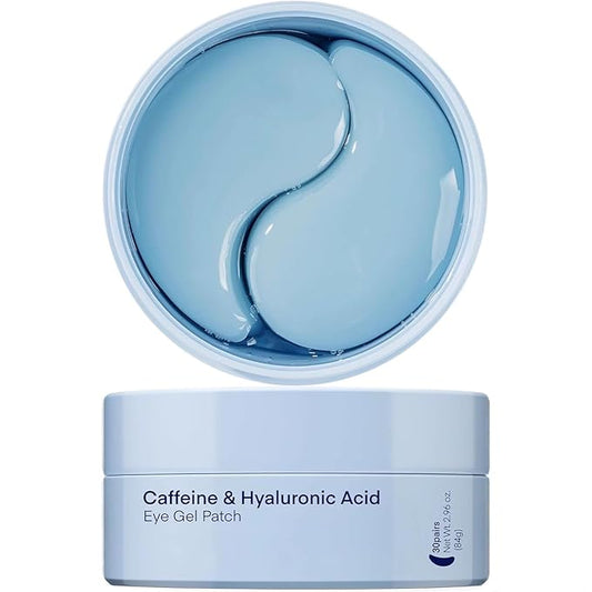 Under Eye Patches for Dark Circles & Puffiness – 60 Korean Hydrogel Masks with Caffeine, Hyaluronic Acid, Niacinamide – Vegan, Fragrance-Free, Cooling Eye Treatment for Bags & Fine Lines
