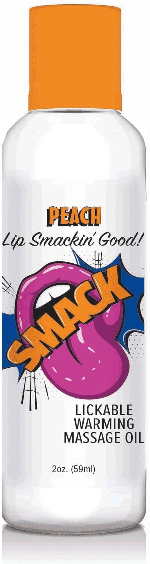 Smack Warming and Lickable Massage Oil - Peach 2 Oz