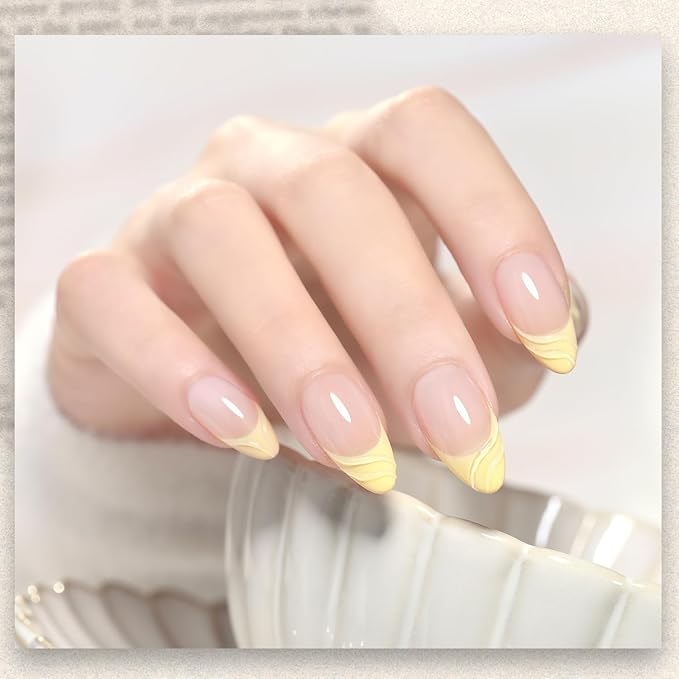 GAOY Pastel Gel Nail Polish, 16ml Soak Off Gel Polish, UV Light Cure for Nail Art DIY Manicure at Home, 1162 Lemon Pie