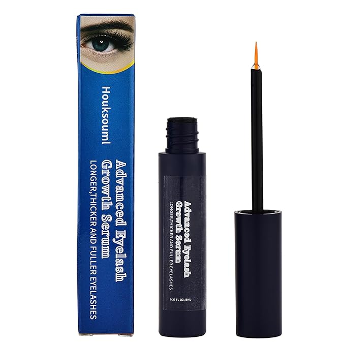 Eyelash Growth Serum Volumizing For Eyelash Growth Longer Thicker Lash Enhancing Serum Vegan, Advanced Lash Enhancing Treatment for Natural Lashes, 8mL (Blue, 1 Count (Pack of 1))