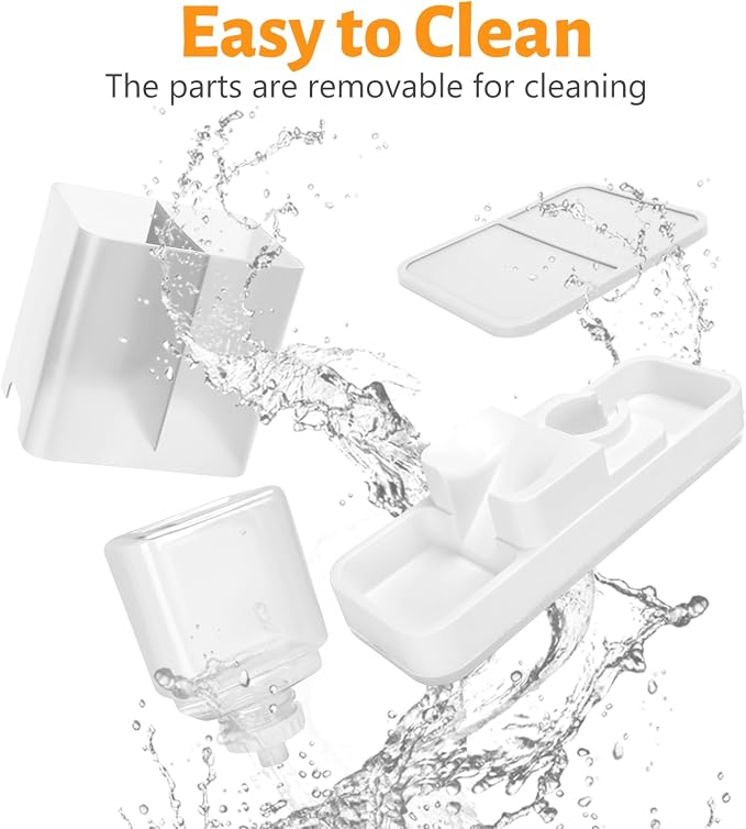 Yummy Sam Automatic Small Pet Feeder and Water Dispenser, White
