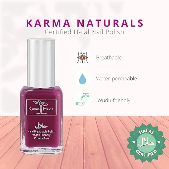 karma organic Natural Nail Polish, Vegan, and Cruelty-Free, No Toluene, No Formaldehyde, No DBP, and Free of TPHP, Naureen