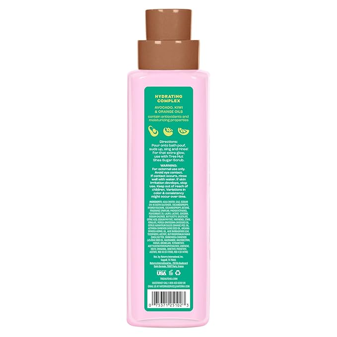 Tree Hut Raspberry Fizz Foaming Gel Body Wash, Mothers Day Gifts, Hydrating & Moisturizing Shower Gel for Soft, Glowing Skin, Fruity Scent, 18 fl oz