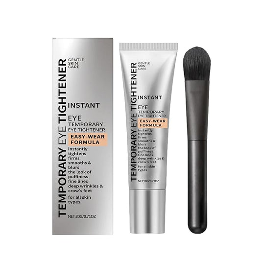 Eye Tightener Cream,Upgraded Formula for Women Helps Reduce Eye Bags Puffiness and Wrinkles, Gentle Skin Care Moisturizing Eye Tightener Cream with Brush