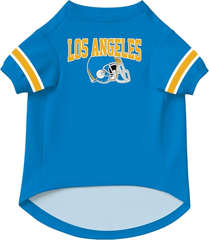 Los Angeles Dog Clothes Personalized Pet Jersey T-Shirt Custom Name Number