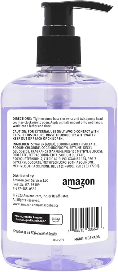 Amazon Basics Original Fresh Liquid Hand Soap, 7.5 Fl Oz (Pack of 6)