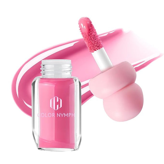 Color Nymph Lip Oil & Lip Gloss Set, Hydrating Non-Sticky Lip Makeup, Nourishing Lip Care with Jojoba Oil, Glossy Pigmented Finish, Summer Fruit