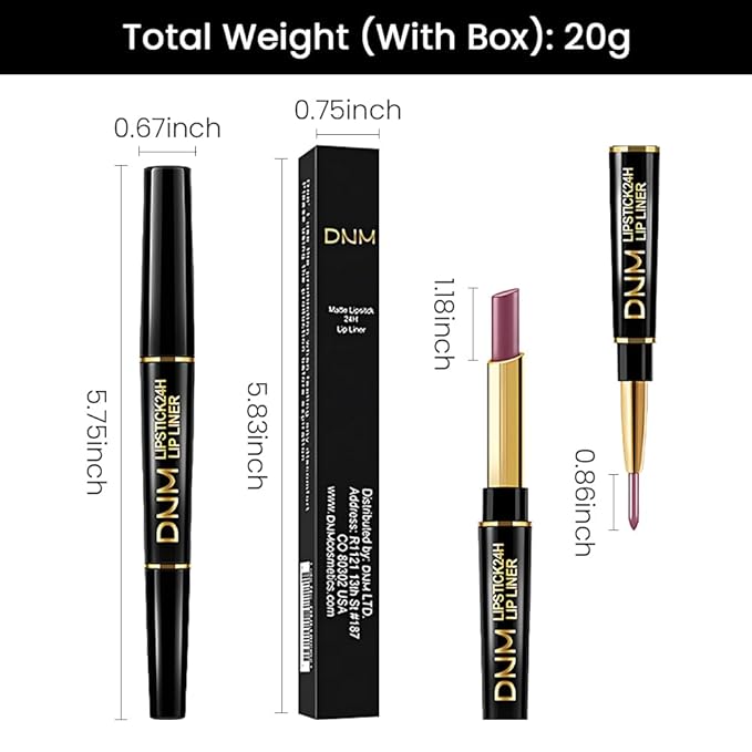 evpct 1Pcs More Blush Lip Liner and Lipstick Set Kit for Women, Matte Lips Kit with Lip Liner Lip Stains Long Lasting Waterproof 24 Hour Lipstick and Lip Liners Combo Lipliners Pencil 30#
