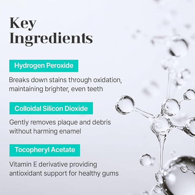 LiveOrals Puredia Whitening Toothpaste 80g – Fluoride-Free, Nano Hydroxyapatite & Hydrogen Peroxide, Sensitive Teeth, Enamel Strengthening, Natural Mint Gel