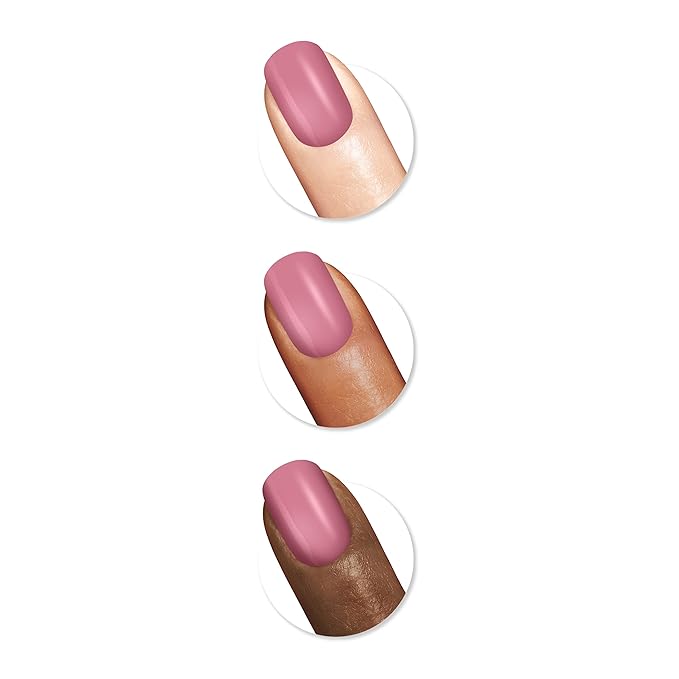 Sally Hansen Good. Kind. Pure. Nail Polish | Plant-Based, Vegan, 16-Free Formula | Opaque, Shiny | 224 Rose to the Occasion | Mauve Pink Nail Color