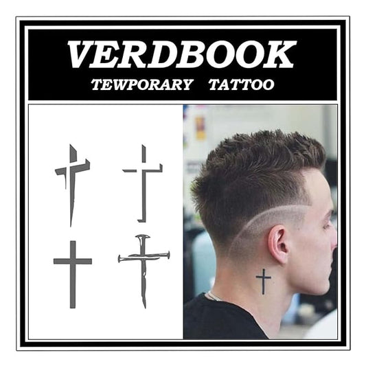 Waterproof Temporary Tattoos: 2-Sheet Tattoo Kit with Realistic Body Stickers, Semi-Permanent Tattoos for Adults Lasting 7-15 Days – Safe for Men & Women, Minimal Devotion