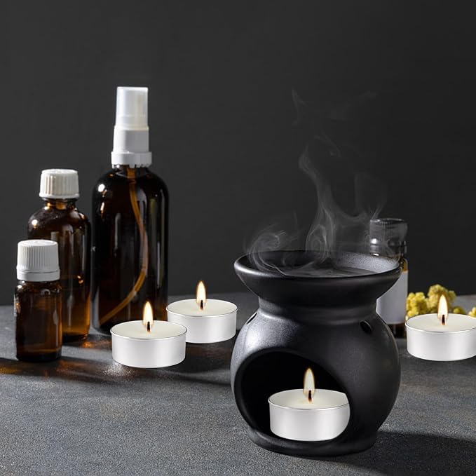 Unscented Tealight Candles, 50 Pack Bulk Tea Lights, 4 Hours Long Burning, Smokeless White Votive Candles for Home Décor, Wedding, Party, Spa, Emergency, Holiday & Everyday Use | Mini Candles Bulk