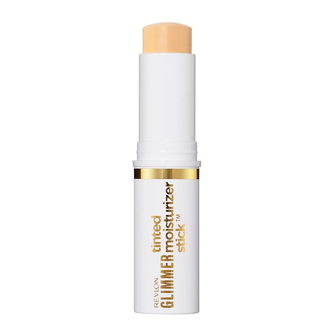 Revlon Glimmer Tinted Moisturizer Stick for Face, Lightweight Foundation, Hydrating Skincare-Infused Makeup, 110, 0.31 oz