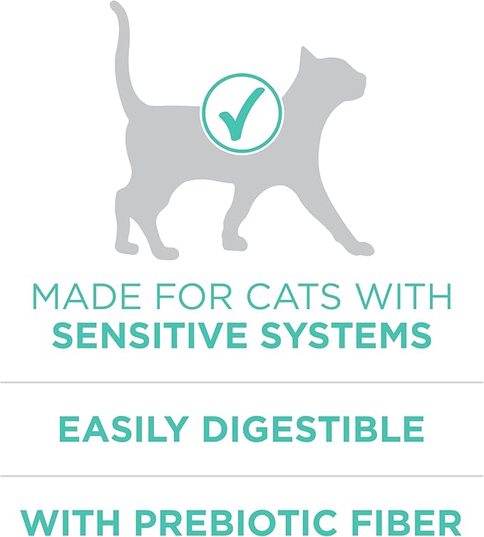 Purina ONE Sensitive Skin and Stomach Dry Cat Food 3.5 lb Bag | Real turkey is the first ingredient, easily digestible with prebiotic fiber, calcium and antioxidants for sensitive systems