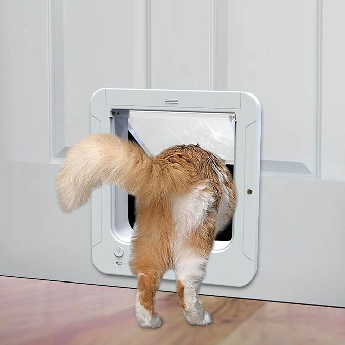 Frid Smart Door with Detection for Indoor Outdoor Pets Continued Metal Pet Door Easy Installation Modern Design Metal