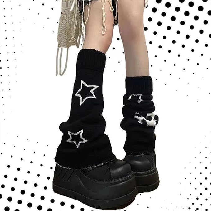 Sexybody Women's Leg Warmers Fashion Knit Warmers Long Socks Cute Y2K Kawaii Japanese Lolita Harajuku Accessories for Girls