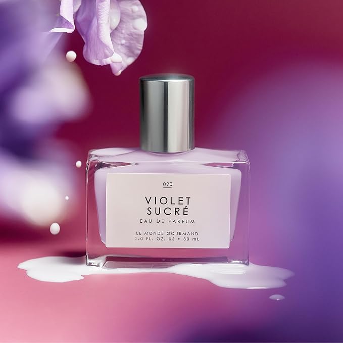 Le Monde Gourmand Violet Sucré Eau de Parfum Spray Perfume for Women, Raspberry Purée, Candied Violet & Sugar Crystals Scent, Vegan & Cruelty Free, 1 fl oz (30 ml)