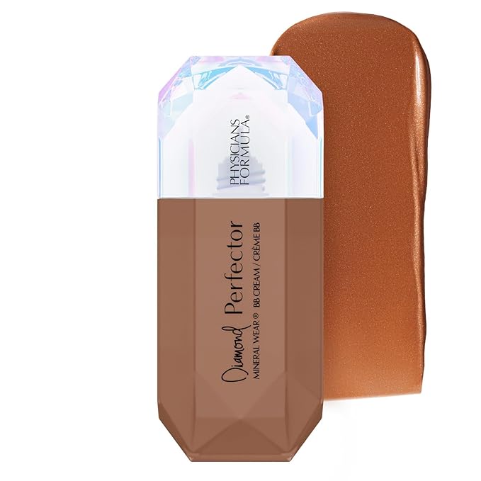 Physicians Formula Mineral Wear®Diamond Perfector BB Cream, 10 in 1 Skin Perfecting Beauty Balm, Lightweight & Luminous Finish - Deep to Rich