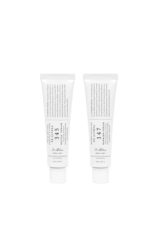 Dr.Althea Dual Cream Set | Soothing Recovery & Deep Hydration, Korean Vegan Skincare for All Skin Types