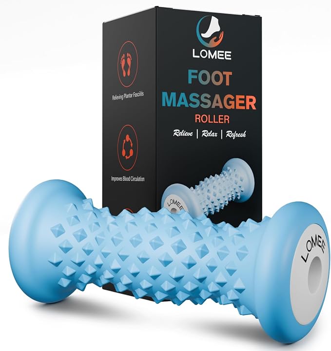 Foot Roller Massager for Plantar Fasciitis, Foot Arch and Heel Pain Relief | Deep Tissue Muscle Massage, Feet Ergonomic & Rounded Top Design