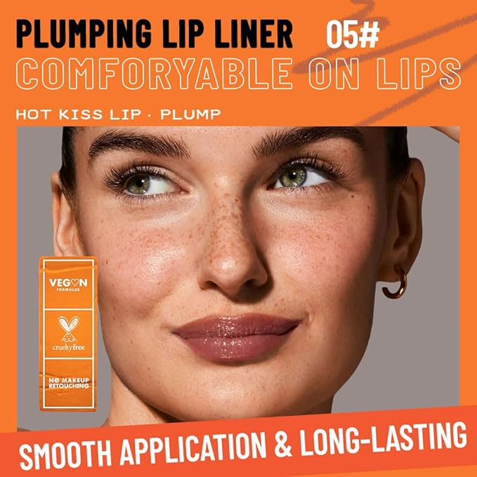 Retractable Lip Liner Pencil for Shaping & Sculpting Lips,Creamy Matte Gel Crayon Lip Liner Pencil delineador de labios,Long Lasting Waterproof Lipstick LipLiner (05#, 1 Count (Pack of 1))