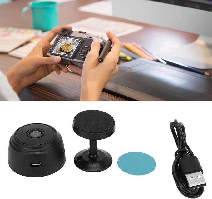 Home Security Camera,1080P Door Camera, Smart Camera for, Pet Camera for Room Baby Dog (Black), PUSOKEIG3E26VAING-11