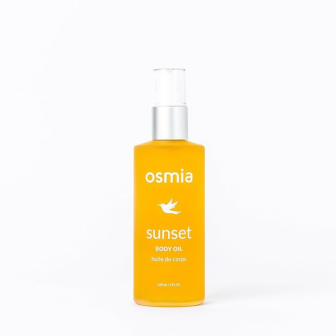 Osmia Skincare Sunset Body Oil | Jojoba, Kukui, Rosehip Seed Oils | Nourish, Soothe, Strengthen | Clean Beauty For Healthy Skin (4 fl oz | 120 ml)