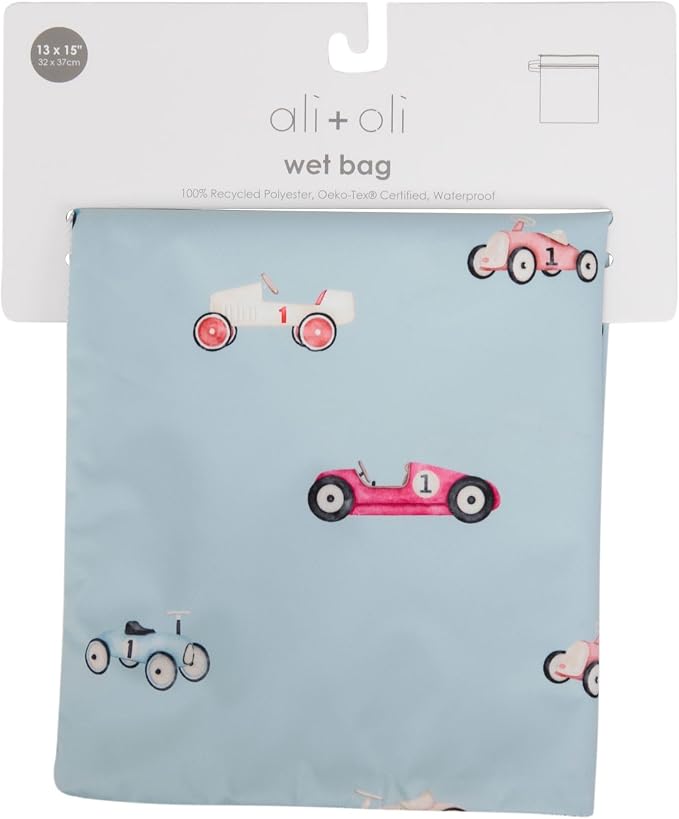 Ali+Oli Wet Dry Bag, Dual Compartment, Water Resistant, Baby Gear | Swimwear storage, Stroller attachment, Daycare essentials, Clothing separation, Travel organization, Reusable