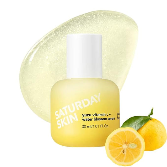 Vitamin C Serum For Face From Yuzu - Brightening Formula With Hyaluronic Acid 7 Peptide Mix And Niacinamide, Deeply Hydrate, Improve Uneven Skin Texture, Vegan, Korean Skin Care (30 ml)