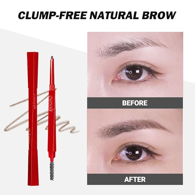 Espoir The Brow Balance Pencil #4 Ash Brown | Eye Brow Pencil that's Natural and Easy to Draw without Clumping | A Detailed and Rich Eyebrow Texture | Korean Makeup