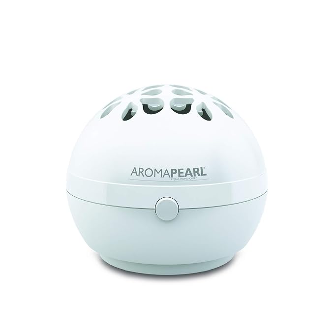 AromaPearl Electric and Battery Operated Personal Aromatherapy Diffuser Great for the Home, Office and for Travel (White) Pack of 1