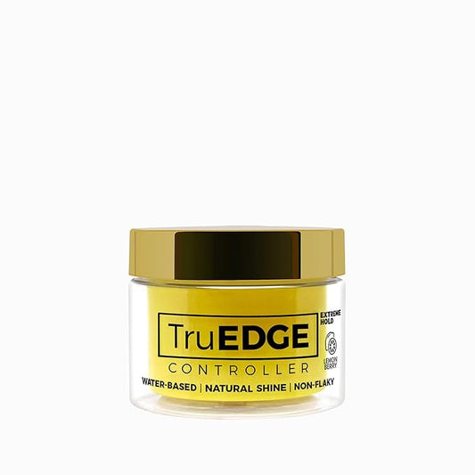 NICKA K NEW YORK Tyche TruEDGE Plus Controller – 100ml / 3.38 fl oz – Water-Based, Black Castor Oil & Hemp Seed Oil – Long-Lasting Hold, Non-Flaky, Natural Shine, 8 Fragrances (HETR17 Lemon Berry)