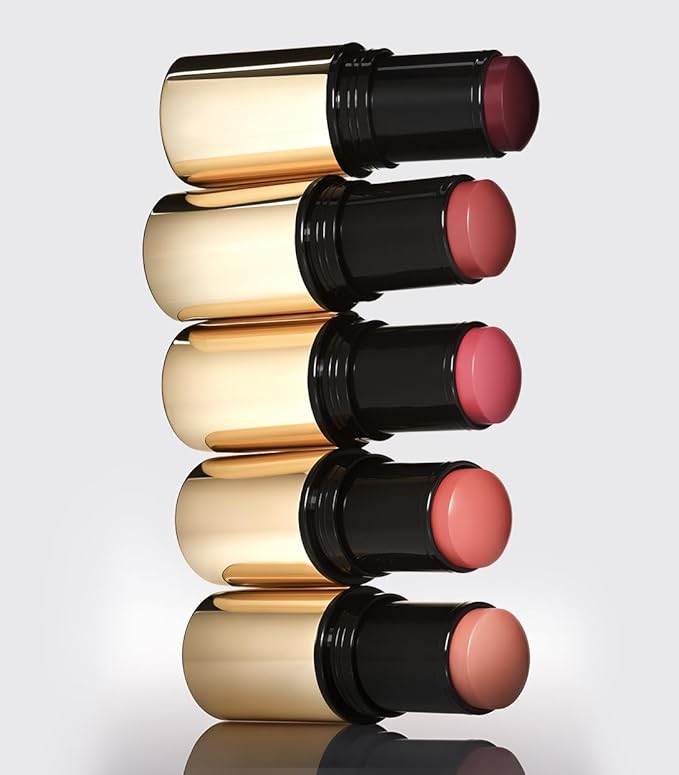 MAKE Beauty Cream Stroke Cream Blush Stick for Cheeks - Vibrant yet Natural Soft Matte Finish - Shade Hypernude, Beige Blush Makeup